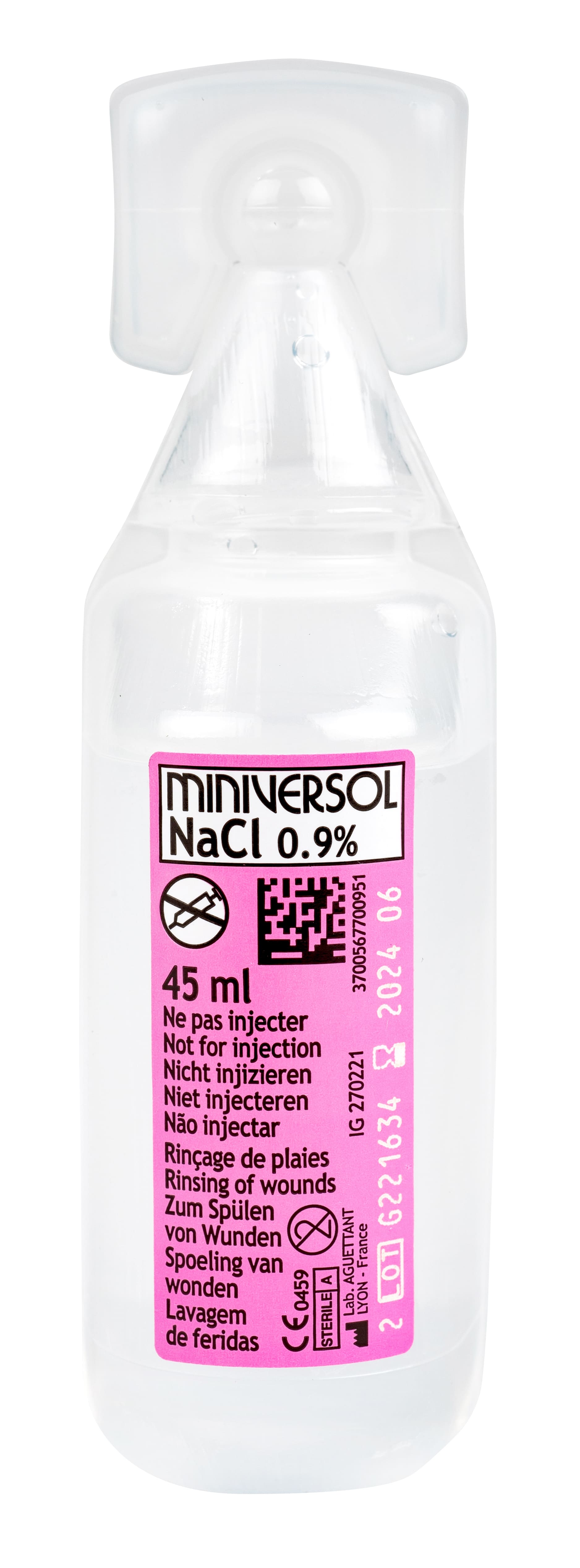 Mini Versol NACL 0,9% 45 ml boîte de 24